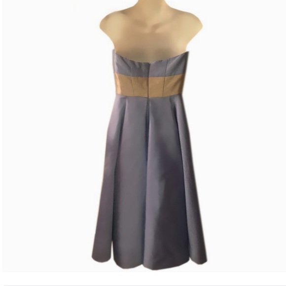 Luly Yang Couture Strapless Silk Full Skirt Dress - Picture 3 of 8